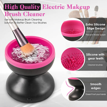 1Pc Electric Makeup Brush Cleaner Machine Portable USB Makeup Brush Cleaning Tools Automatic Cleaning Makeup Brushes Beauty Tool